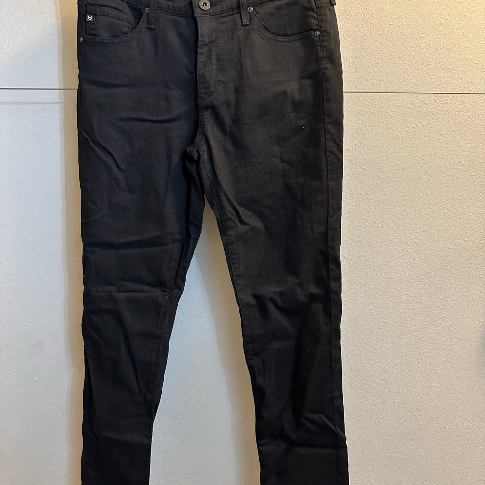 AG Adriano Goldschmied Prima Cigarette Leg Women's Black Skinny Jeans size 29